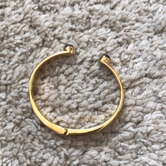 Kate Spade - Black and Gold Bangle Cuff Bracelet - Picture 1 of 5
